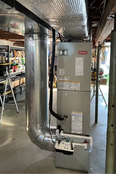 High-efficiency gas furnace installed by A-1 Cooling, Inc.